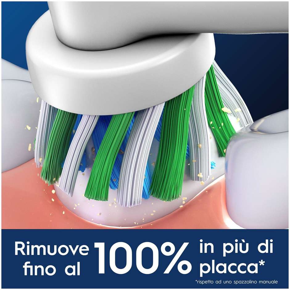 Oral-B Testine di Ricambio CrossAction Maxi Pack da 9 Pezzi con Setole Angolate