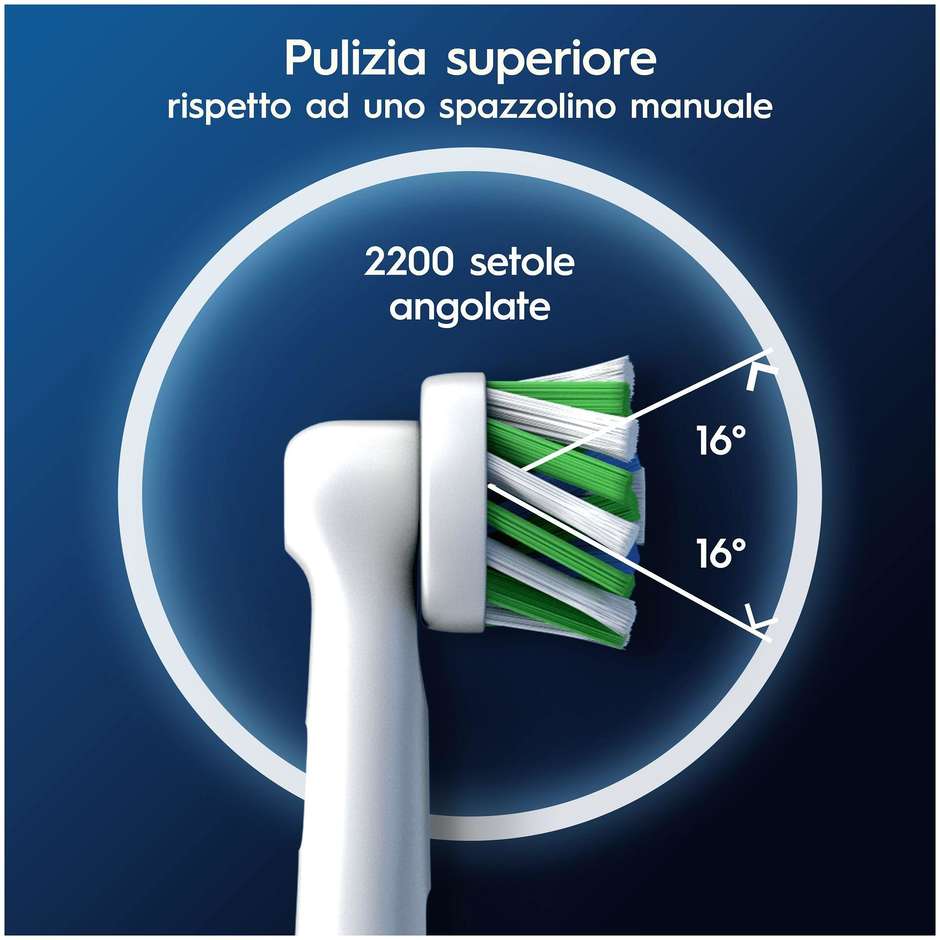 Oral-B Testine di Ricambio Pro CrossAction Confezione Risparmio da 5 Pezzi