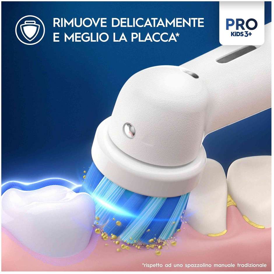 Oral-B Testine Di Ricambio Pro Kids Con Disney Frozen, 3 Testine Colore Multicolore