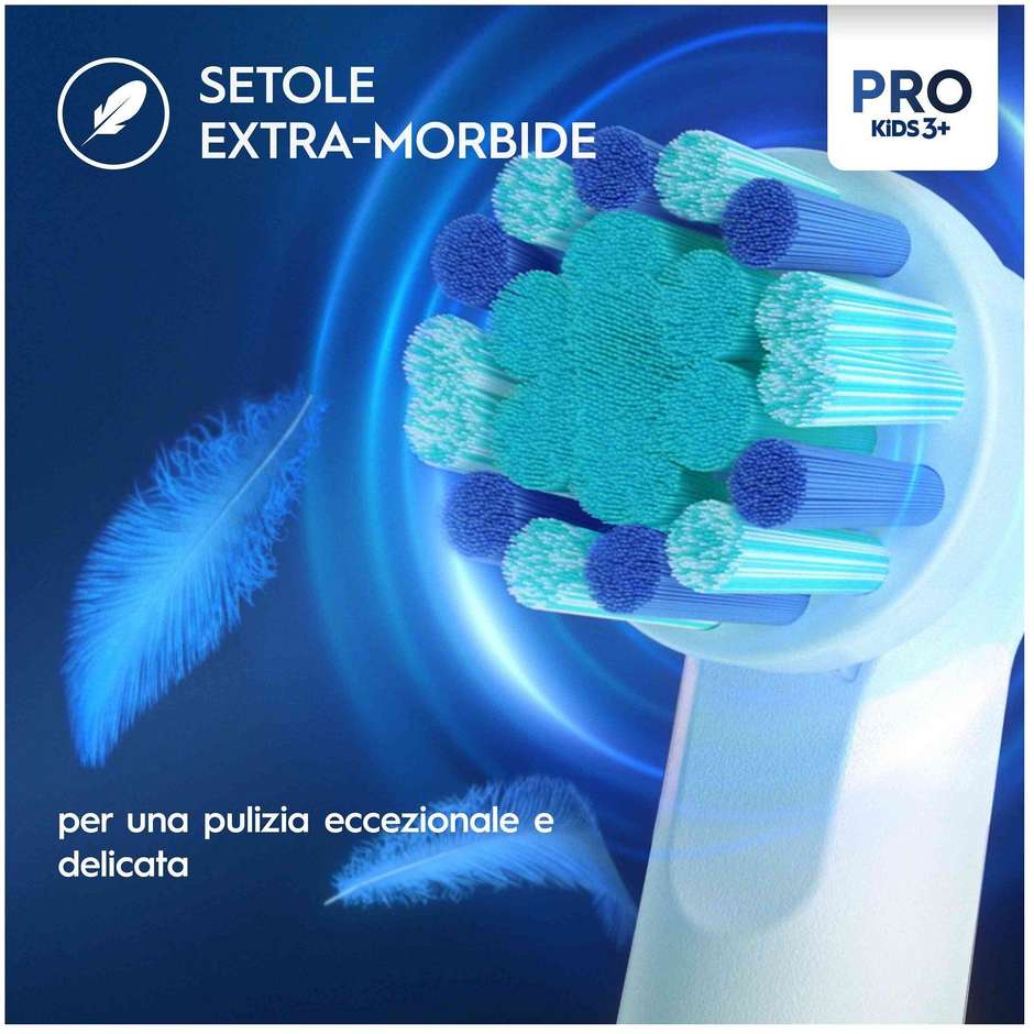 Oral-B Testine di Ricambio Pro Kids Disney Frozen Confezione da 4 Pezzi Extra Morbide