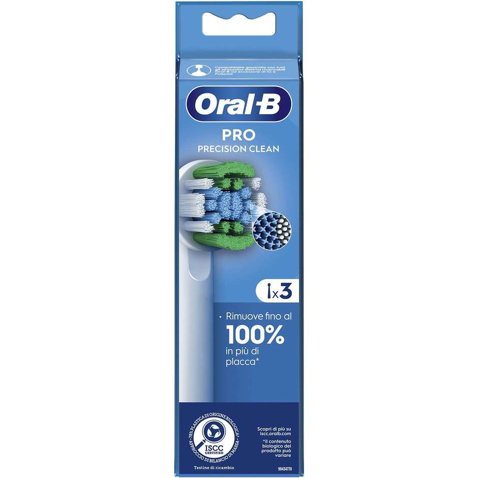 Oral-B Testine Di Ricambio Pro Precision Clean 3 Testine Colore Bianco