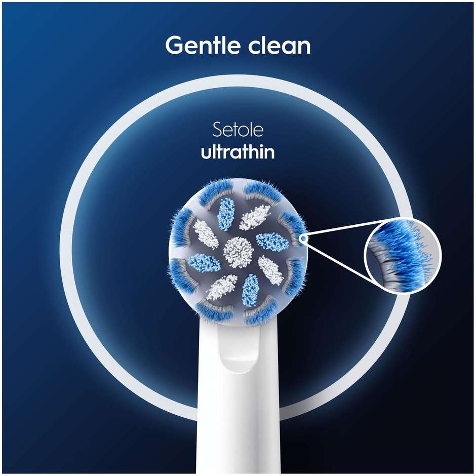 Oral-B Testine di Ricambio Pro Sensitive Clean Confezione da 3 Pezzi per Denti Sensibili