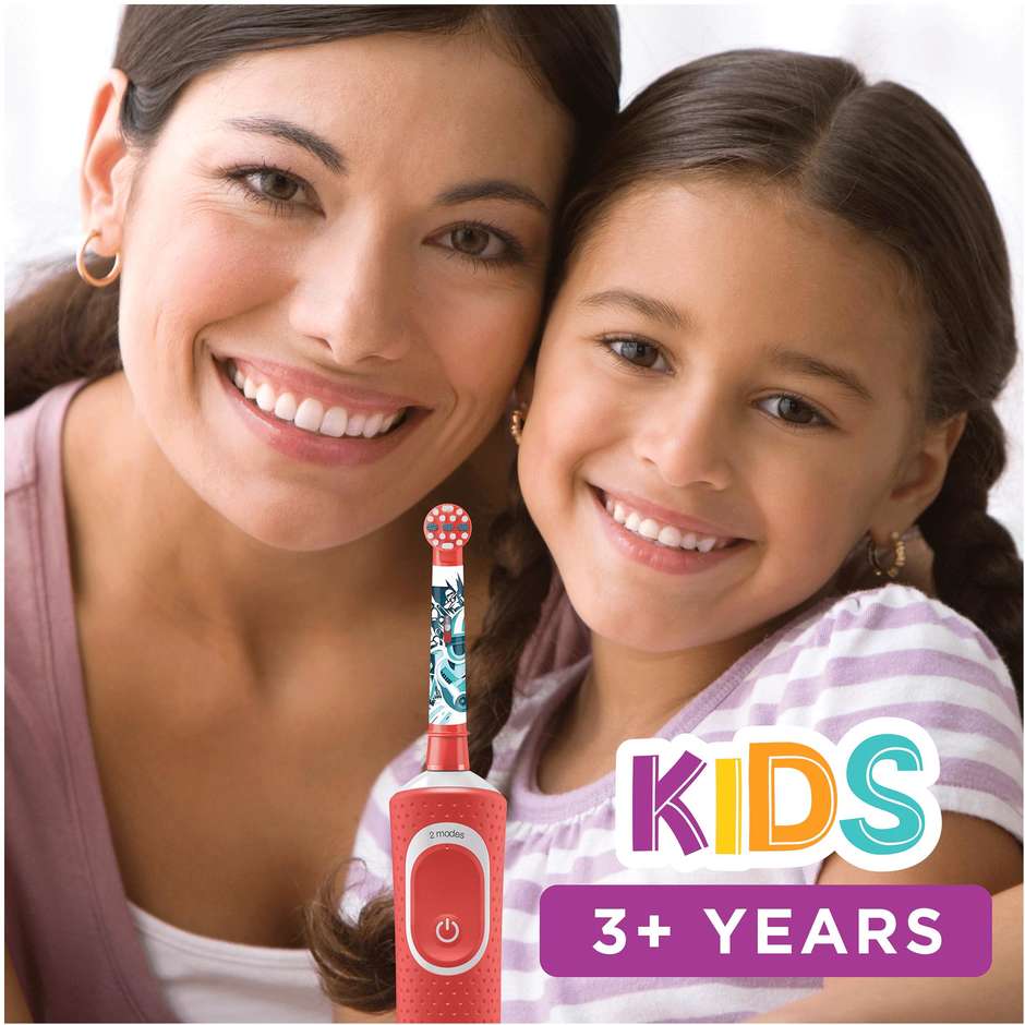 Oral-B Vitality 100 Kids Spazzolino elettrico per Bambini 2 testine Età 3 anni Star Wars