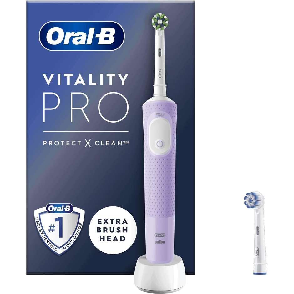 Oral-B Vitality Pro Spazzolino Elettrico Ricaricabile con 2 Testine Rosa