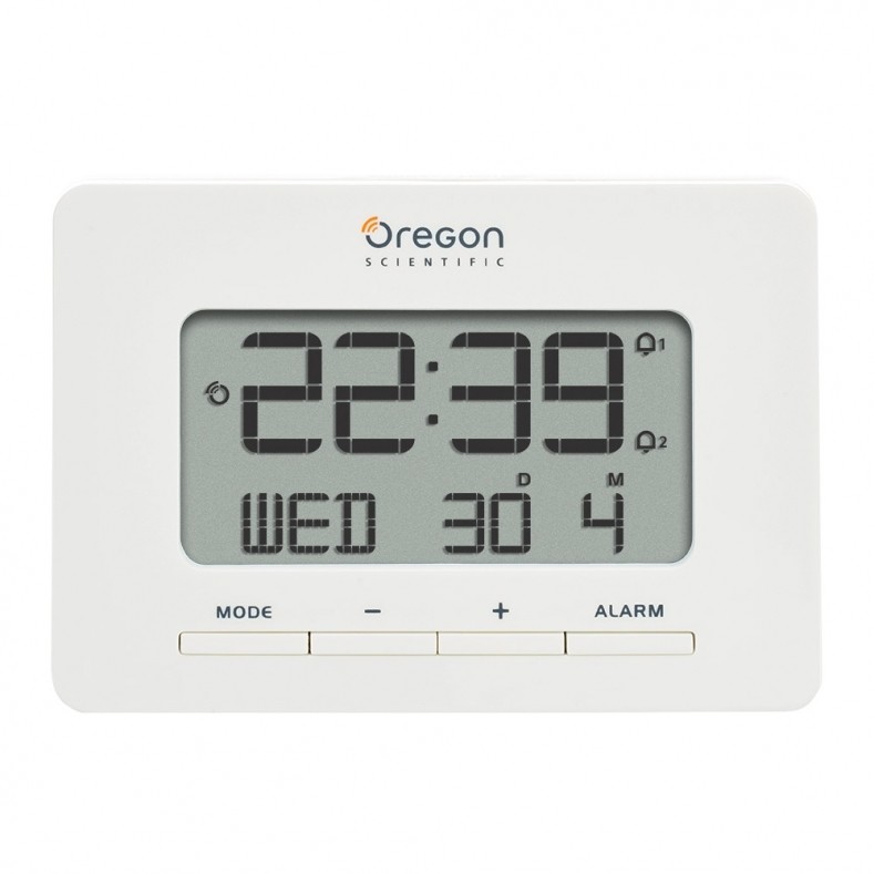 Oregon RM938 orologio sveglia radiocontrollato display LCD colore bianco -  Elettronica radiosveglie - ClickForShop