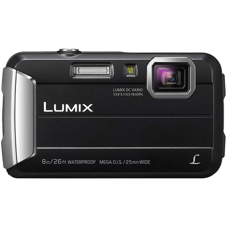 Panasonic DMC-FT30 Lumix Fotocamera compatta impermeabile 16 MP Zoom ottico 4x colore Nero