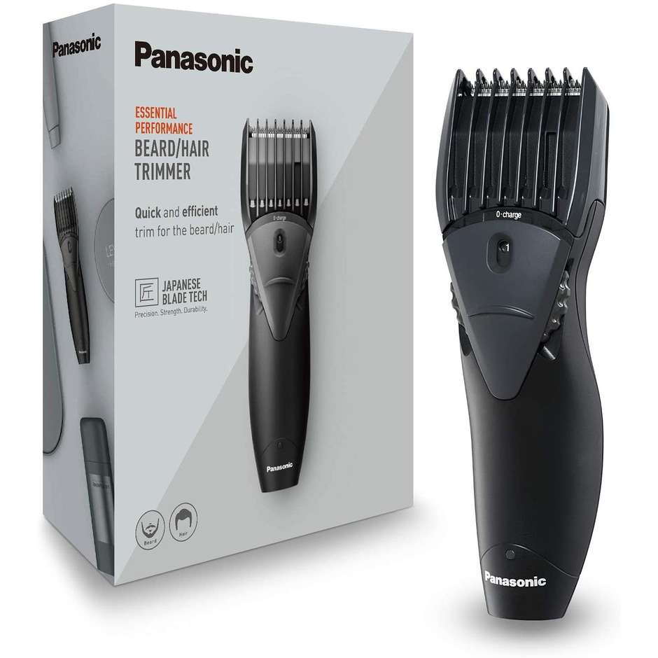 Panasonic ER-GB36-K503 Rasoio regolabarba e tagliacapelli ricaricabile 13 lunghezze colore nero