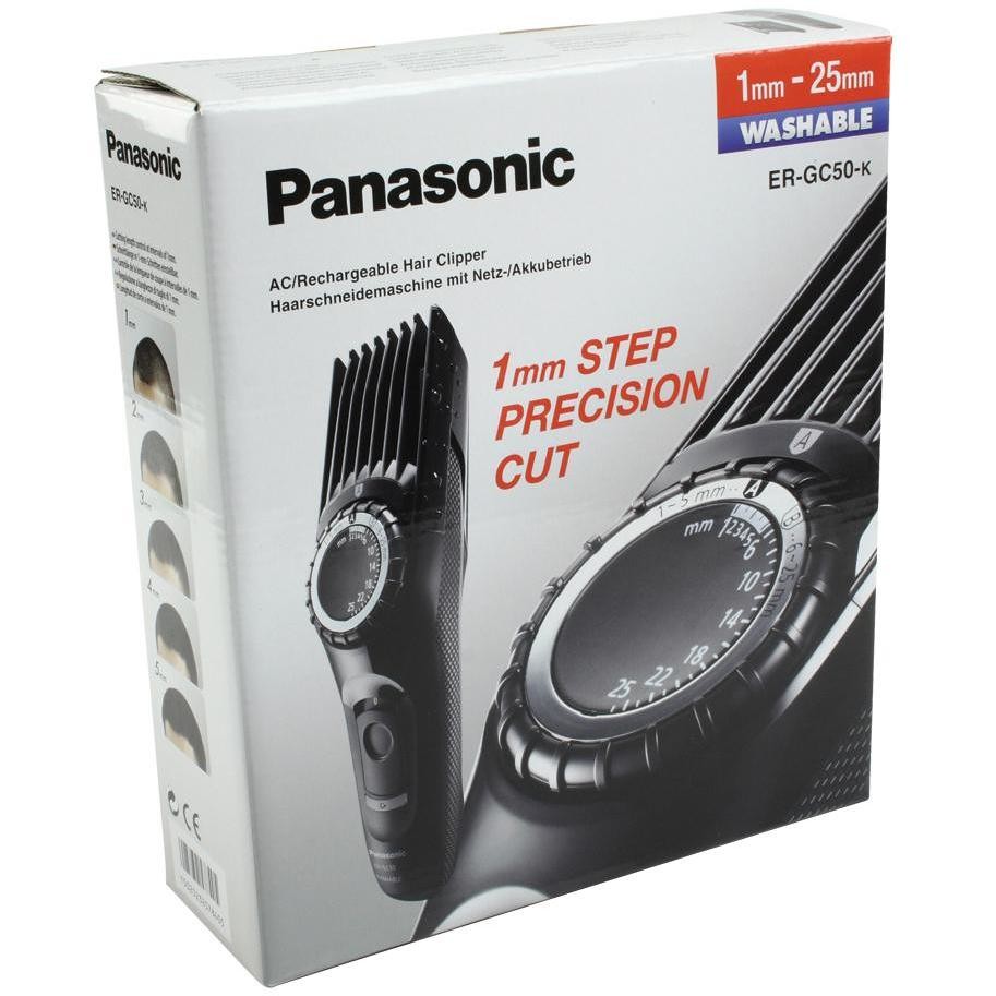 Panasonic ER-GC50-K503 tagliacapelli ricaricabile lavabile colore nero