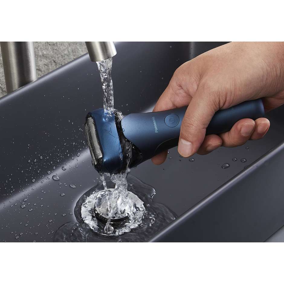 Panasonic ES-LT4B Rasoio Elettrico Ricaricabile Wet & Dry 3 Lame con Motore Lineare