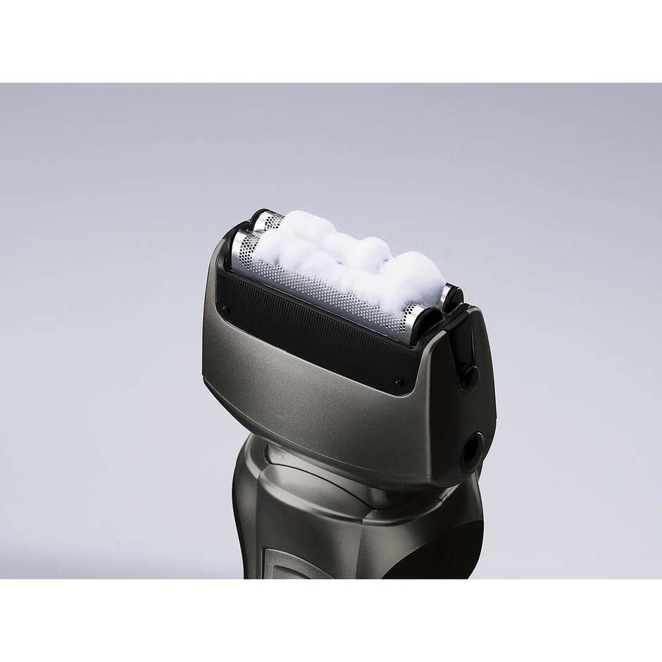 Panasonic ES-RW33 Rasoio Elettrico Ricaricabile Wet & Dry a 2 Lame con Testina Flessibile Grigio