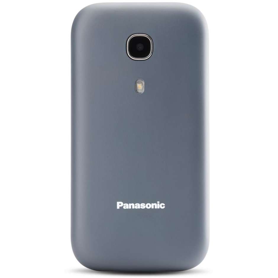 Panasonic KX-TU400 Telefono Cellulare a Conchiglia 2,4" Flip Attivo Tasto SOS Grigio