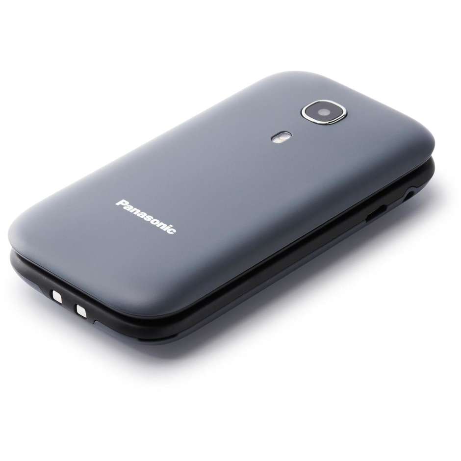 Panasonic KX-TU400 Telefono Cellulare a Conchiglia 2,4" Flip Attivo Tasto SOS Grigio