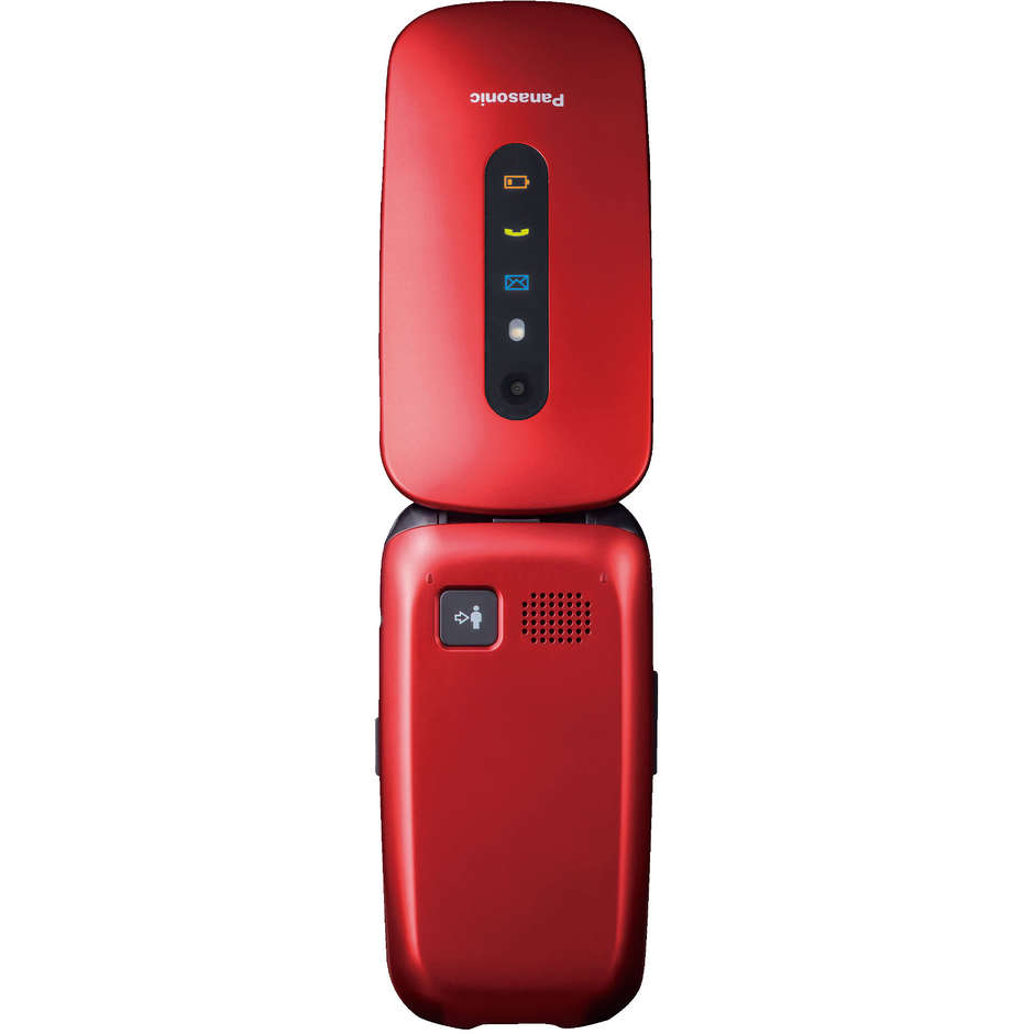 Panasonic KX-TU456EXRE Telefono cellulare Display LCD 2,4" Bluetooth colore Rosso