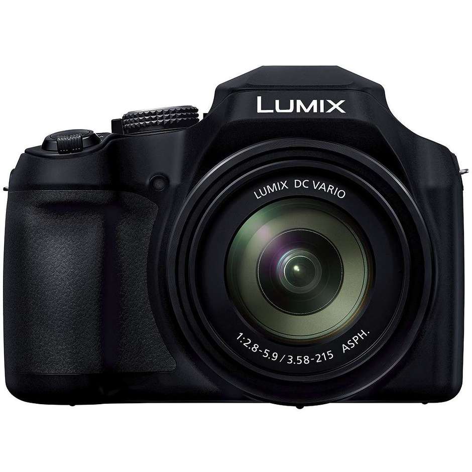 Panasonic Lumix DC-FZ82DE-K Fotocamera Bridge con Obiettivo 20-1200 mm F2.8-5.9, 18.1MP Video e Foto 4K OLED Colore Nero