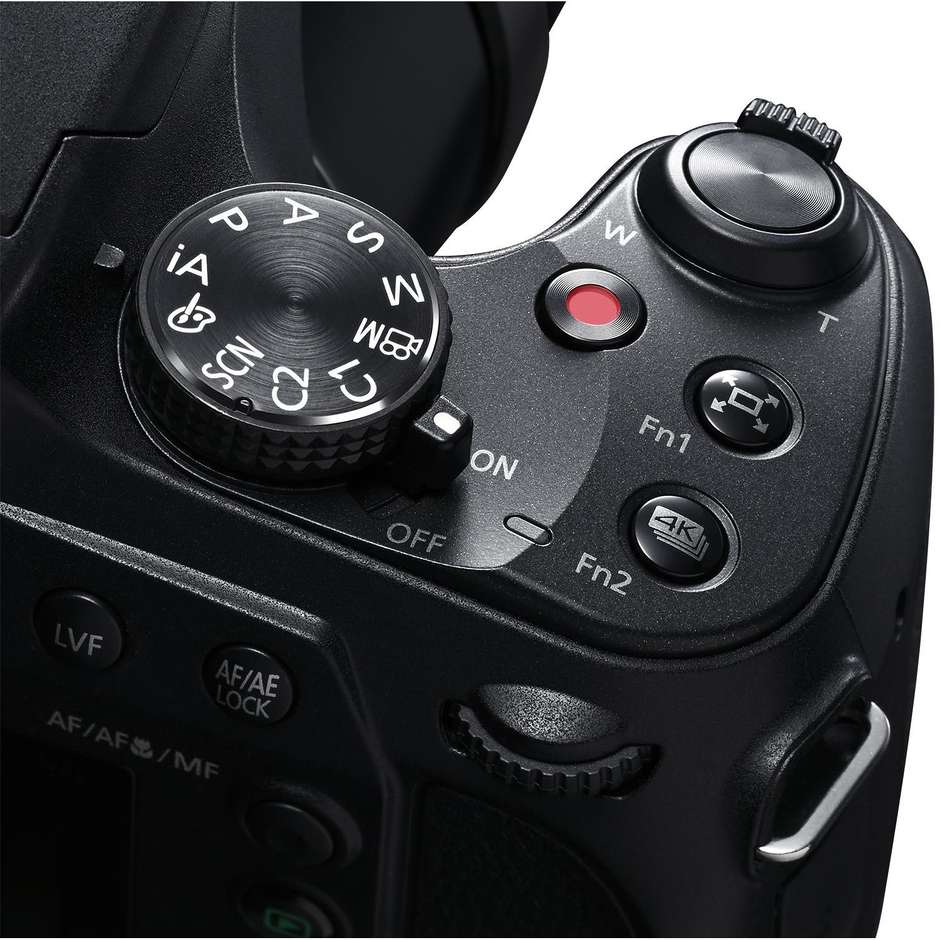 Panasonic Lumix DC-FZ82DE-K Fotocamera Bridge con Obiettivo 20-1200 mm F2.8-5.9, 18.1MP Video e Foto 4K OLED Colore Nero