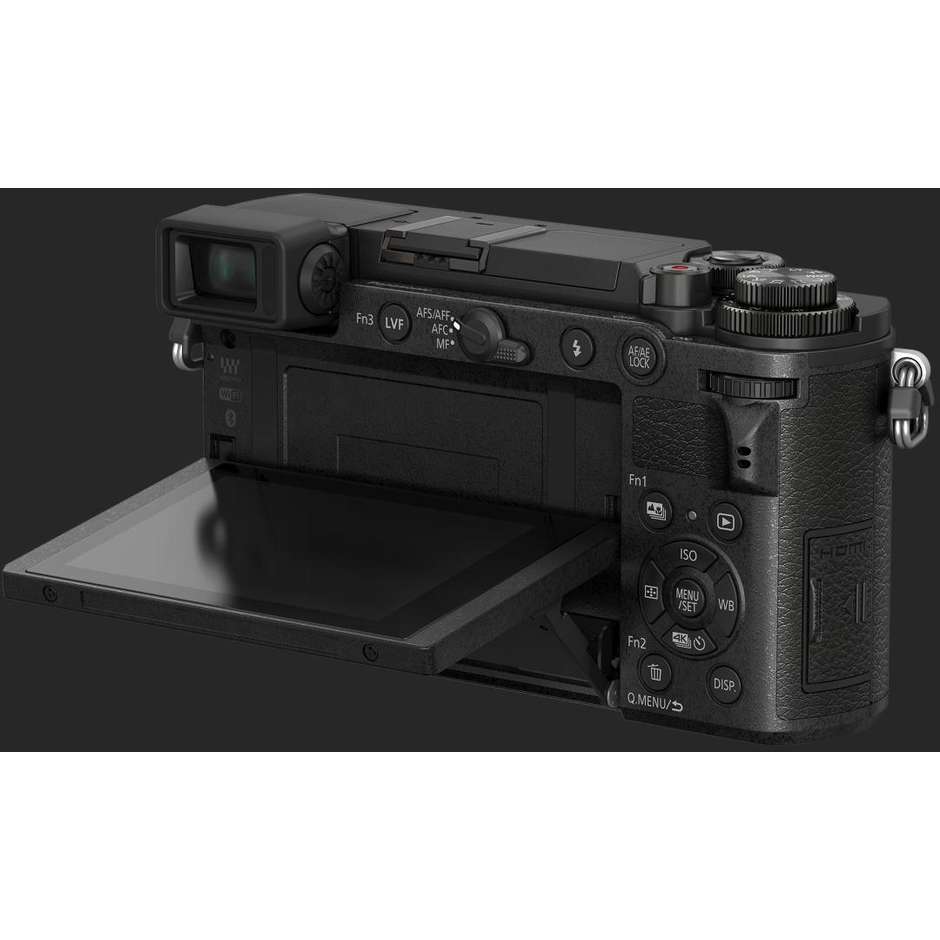Panasonic Lumix GX9 + 12-60 mm Fotocamera digitale mirrorless Full HD Wi-Fi 20,3 Mp colore nero