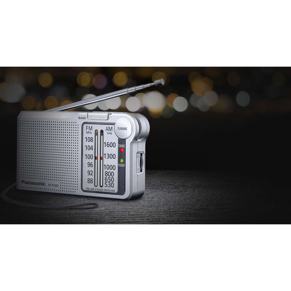 Panasonic RF-P150DEJ radio tascabile FM/AM 150 mW Silver