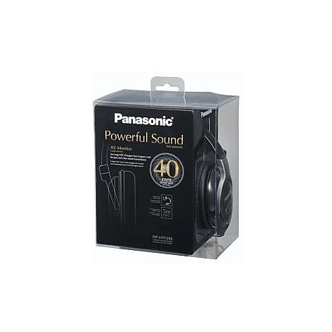 Panasonic RP-HTF295E-K cuffia hi-fi cavo 5 mt colore nero - Audio e Hi ...