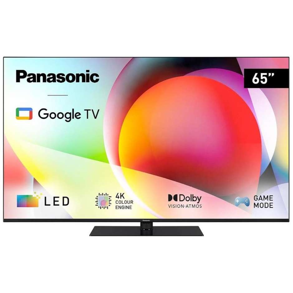 Panasonic TN-65W70AEZ TV LCD 65" 4K Ultra HD Smart TV Wi-Fi Classe E Colore Nero