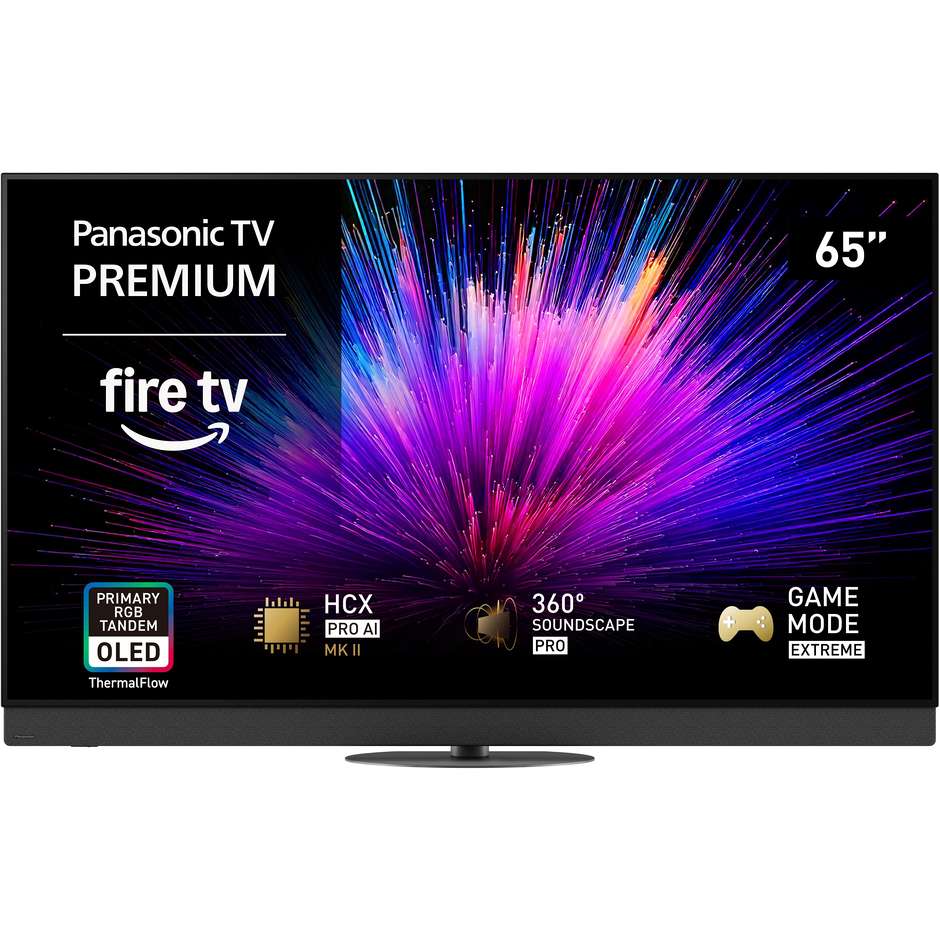 Panasonic TV-65Z95BEGA, Smart TV OLED 4K da 65 pollici con audio da 170 W