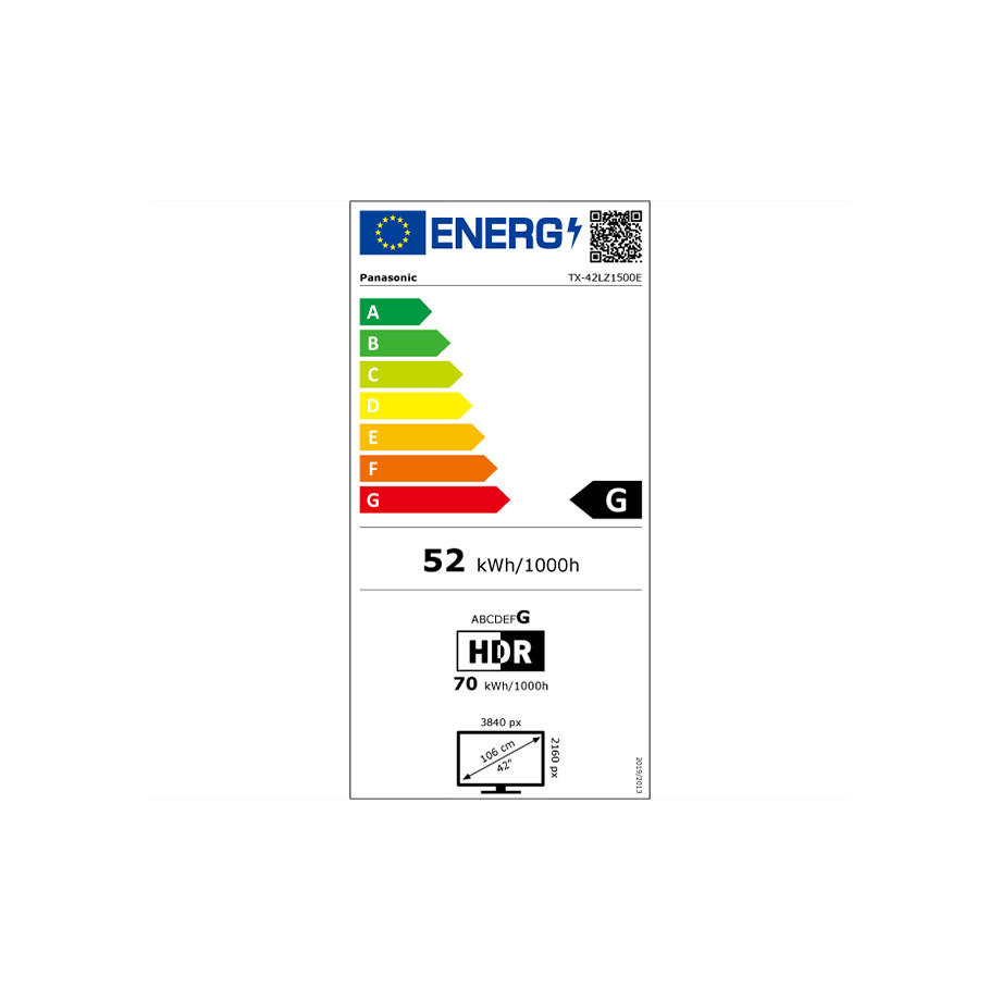 Panasonic TX-42LZ150 TV OLED 42" 4K Ultra HD Smart TV Wi-Fi Classe G colore cornice nero