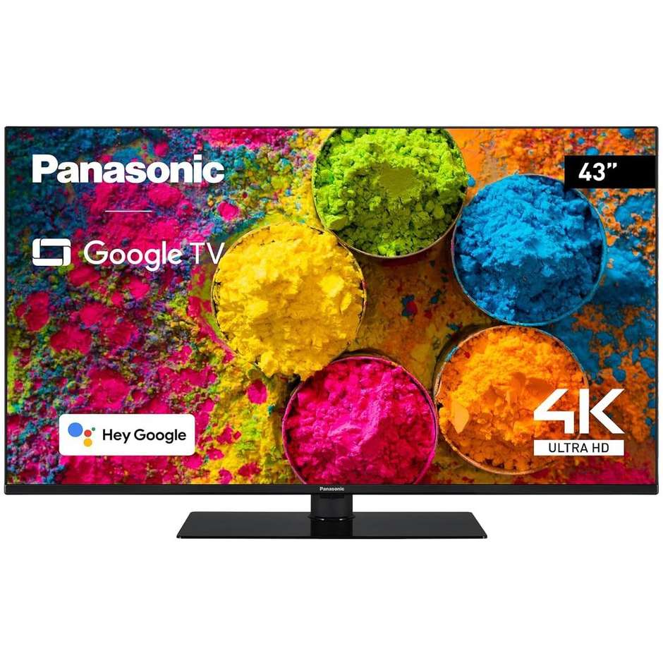 PANASONIC TX-43MX700 Smart TV 43" LED 4K Ultra HD Google TV Colore Black