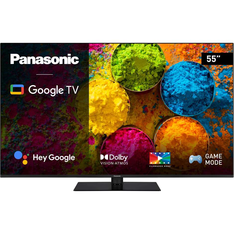 PANASONIC TX-55MX700 Smart TV 55" LED 4K Ultra HD Google TV Colore Black