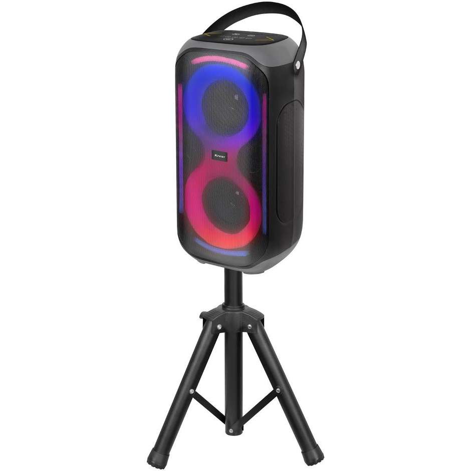 partybox bt mp3 usb aux in2 mic 50w treppiede