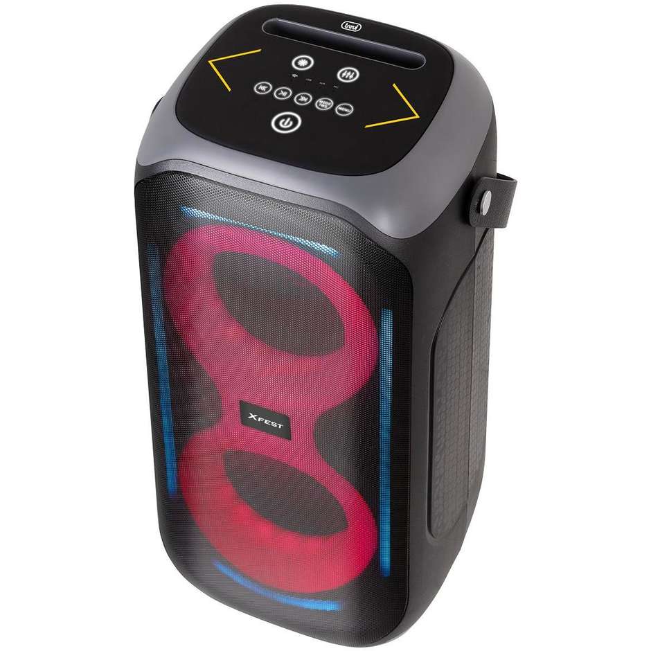 partybox bt mp3 usb aux in2 mic 50w treppiede