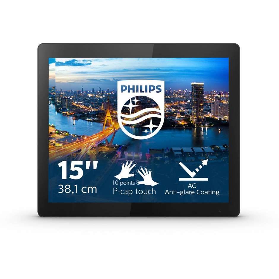 Philips 152B1TFL/00 Monitor PC LED 15'' HD Luminosità 450 cd/m² Classe D colore cornice nero