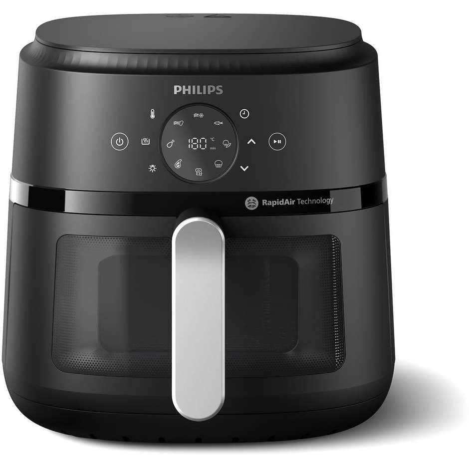 Philips 2000 series NA231/00 Friggitrice ad aria Capacita 6.2 Lt Potenza 1700 W App ricettario Colore Nero