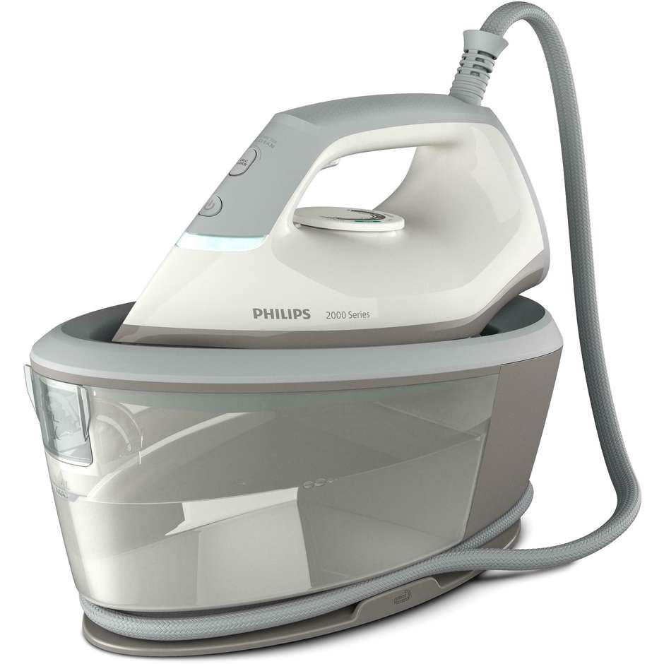 Philips 2000 series PSG2000/80 Ferro da stiro generatore di vapore Potenza 2400 W Capacita 1.4 Lt Colore Grigio, Bianco