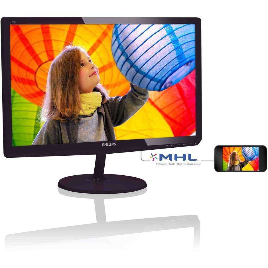 Philips 227E6LDAD/00 E Line Monitor LCD 21,5" Full HD classe A colore nero