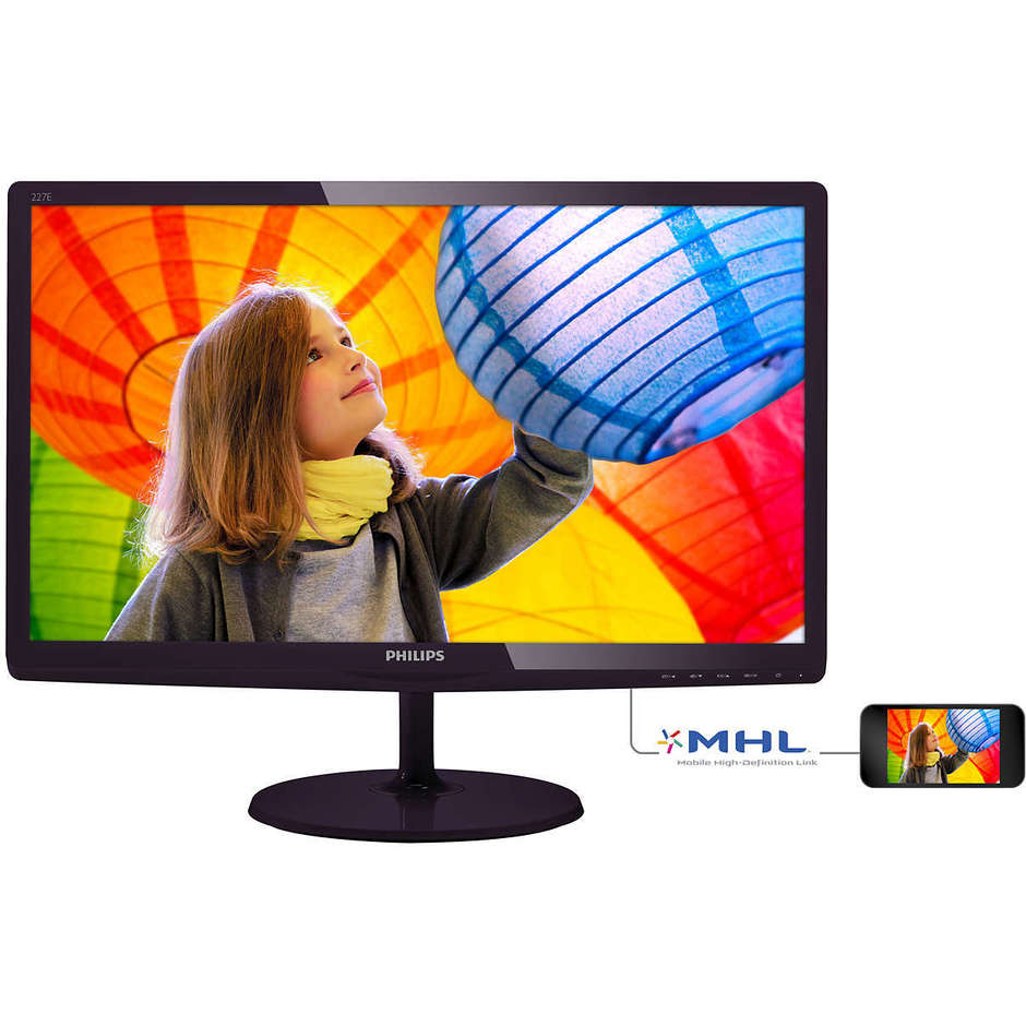 Philips 227E6LDAD/00 E Line Monitor LCD 21,5" Full HD classe A colore nero