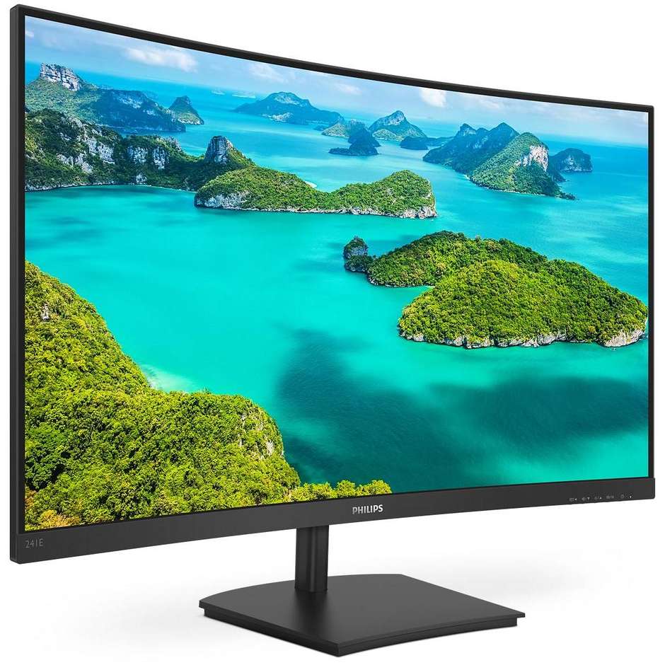 Philips 241E1SC Monitor PC LED 23,6'' Full HD Luminosità 250 cd/m² Classe F colore cornice nero