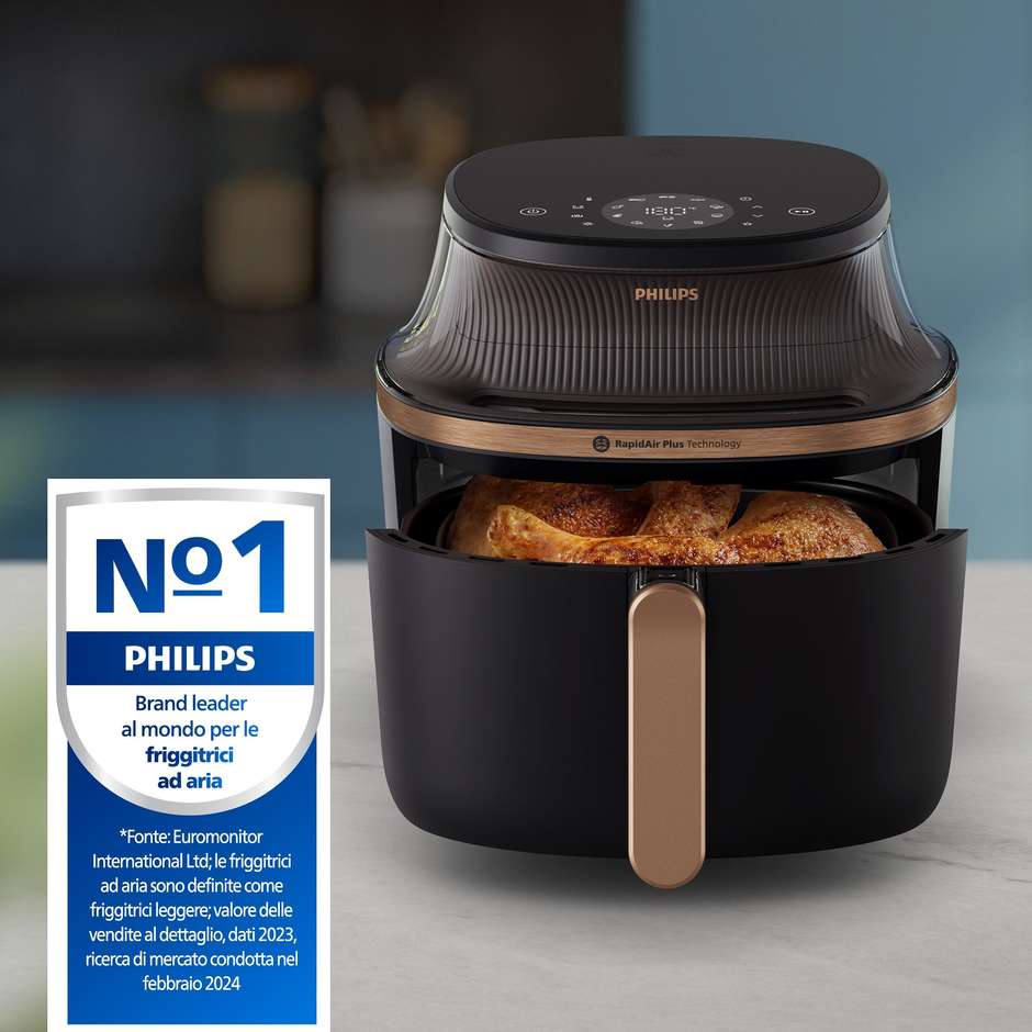 Philips 3000 series NA332/00 Friggitrice ad aria Capacita 6.2 Lt Potenza 1700 W Colore Nero