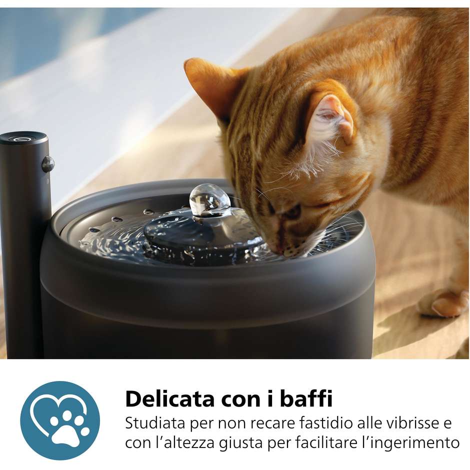 Philips 3000 series PAW321002 Fontanella d'acqua Pet Series Colore Nero