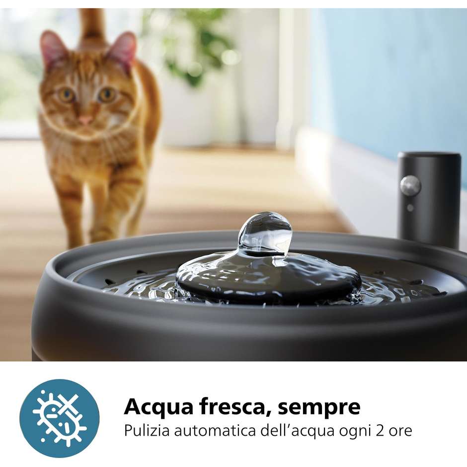 Philips 3000 series PAW321002 Fontanella d'acqua Pet Series Colore Nero