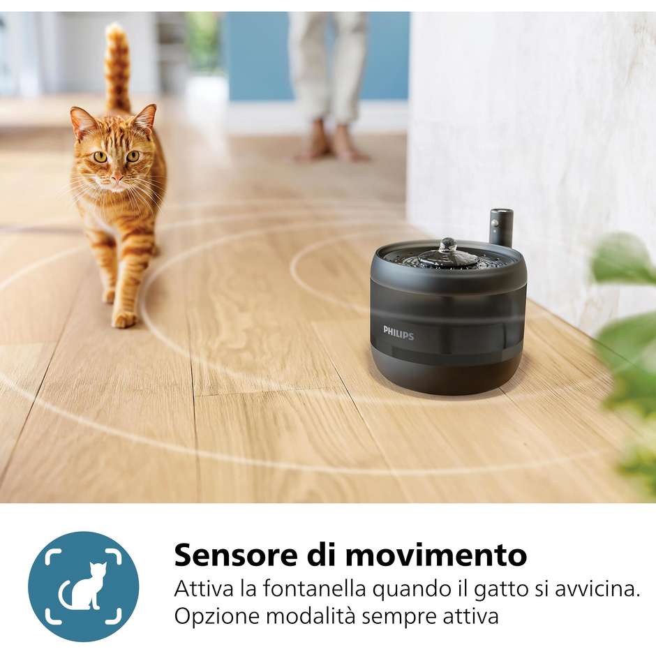 Philips 3000 series PAW321002 Fontanella d'acqua Pet Series Colore Nero