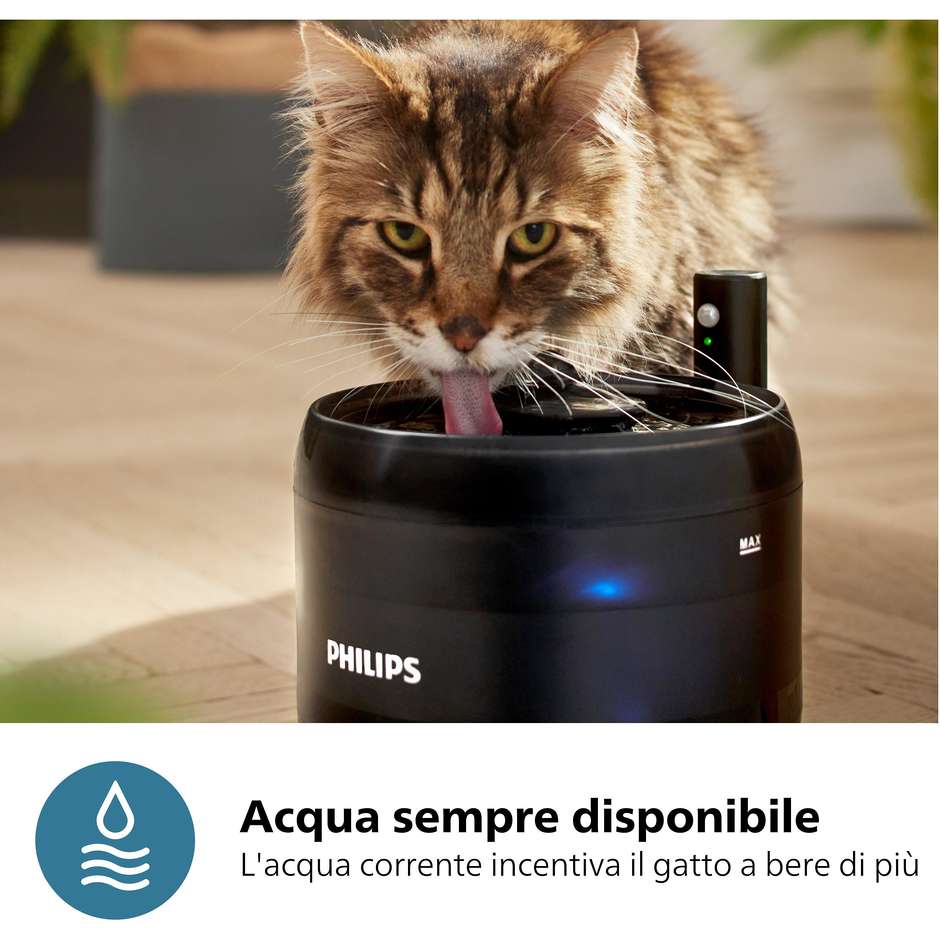 Philips 3000 series PAW321002 Fontanella d'acqua Pet Series Colore Nero