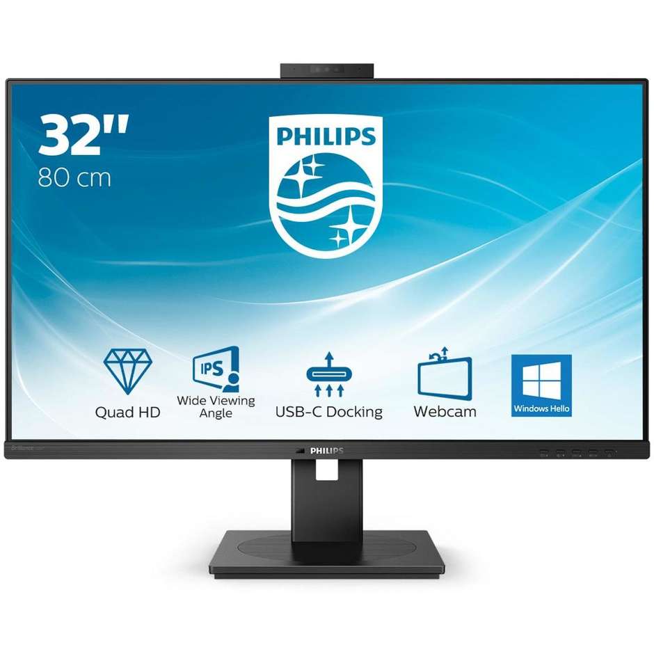 Philips 326P1H Monitor PC LED 31,5'' Quad HD Luminosità 350 cd/m² Classe G colore cornice nero