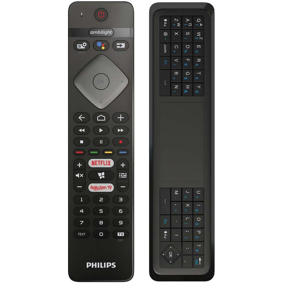 Philips 43PUS8555/12 Tv LED 43'' 4K UHD Smart Tv Wi-Fi Classe B colore argento