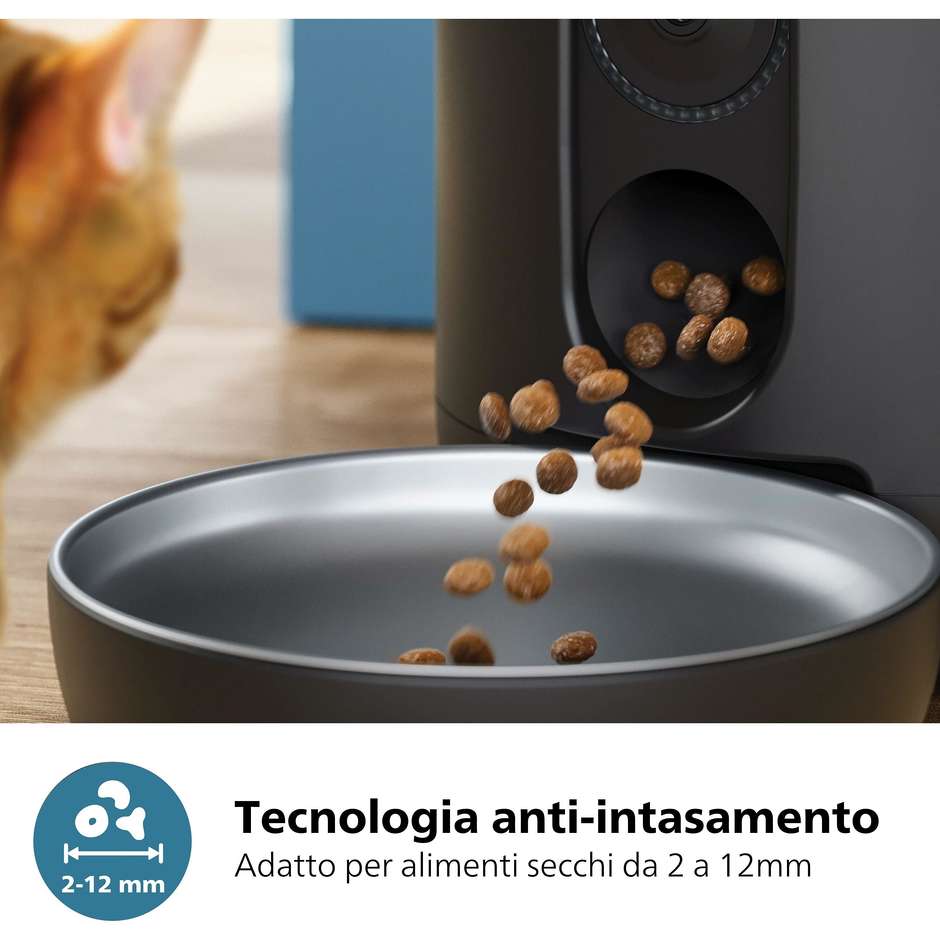 Philips 5000 series PAW532002 Distributore di cibo smart con telecamera Pet Series Colore Nero