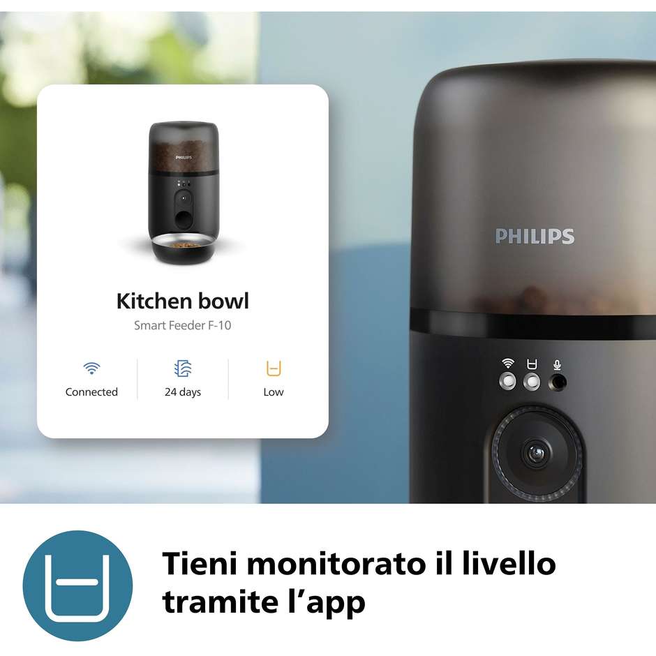 Philips 5000 series PAW532002 Distributore di cibo smart con telecamera Pet Series Colore Nero