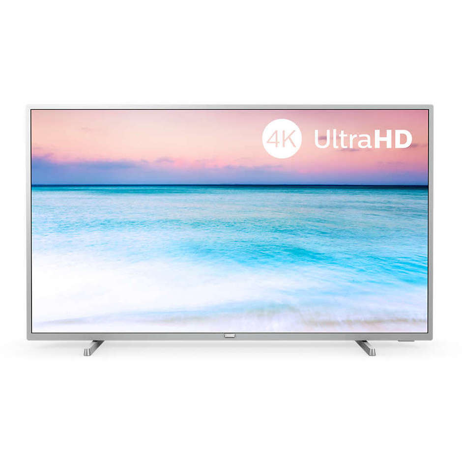 Philips 50PUS6554/12 Tv LED 50" 4K Ultra HD HDR 10+ Smart Tv Wifi classe A+ colore argento