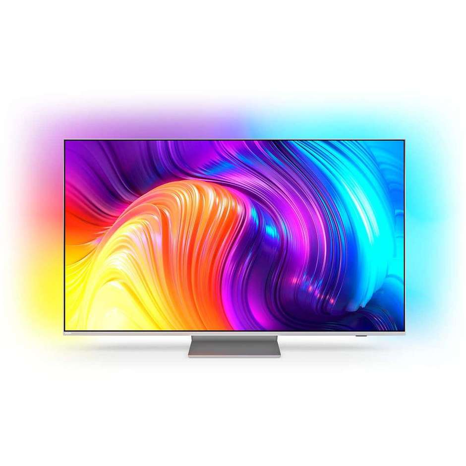 Philips 50PUS8857/ Tv LCD 50" 4K Ultra HD Smart TV Wi-Fi Classe G Colore cornice Argento