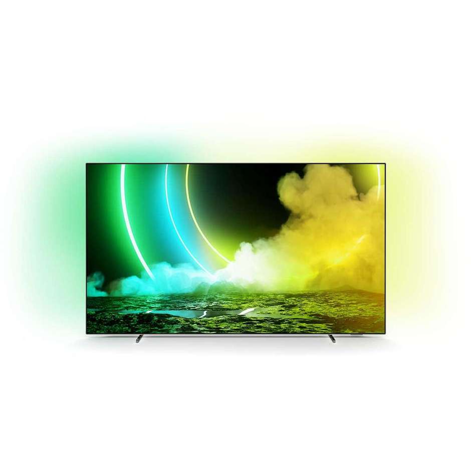 Philips 55OLED705/12 TV OLED 55'' 4K Ultra HD Smart TV Wi-Fi Classe G colore cornice nera