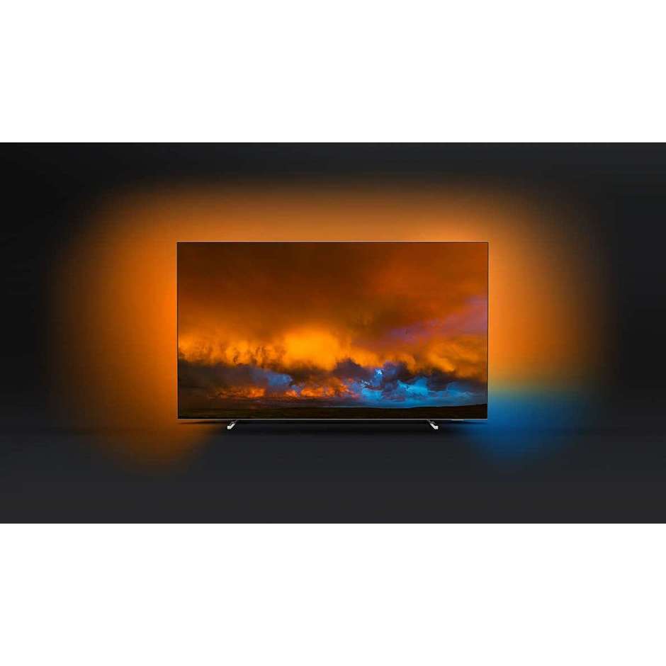 Philips 55OLED804/12 Tv OLED 55" 4K Ultra HD Ambilight HDR 10+ Smart Tv Android Tv Wifi classe B