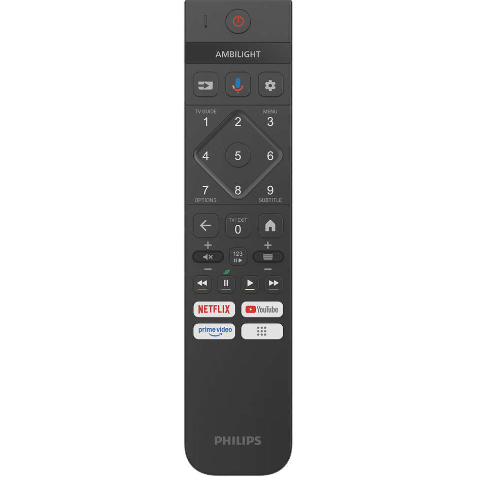Philips 55OLED820/12 TV OLED 55" 4K Ultra HD 3-sided Ambilight Google TV Nero