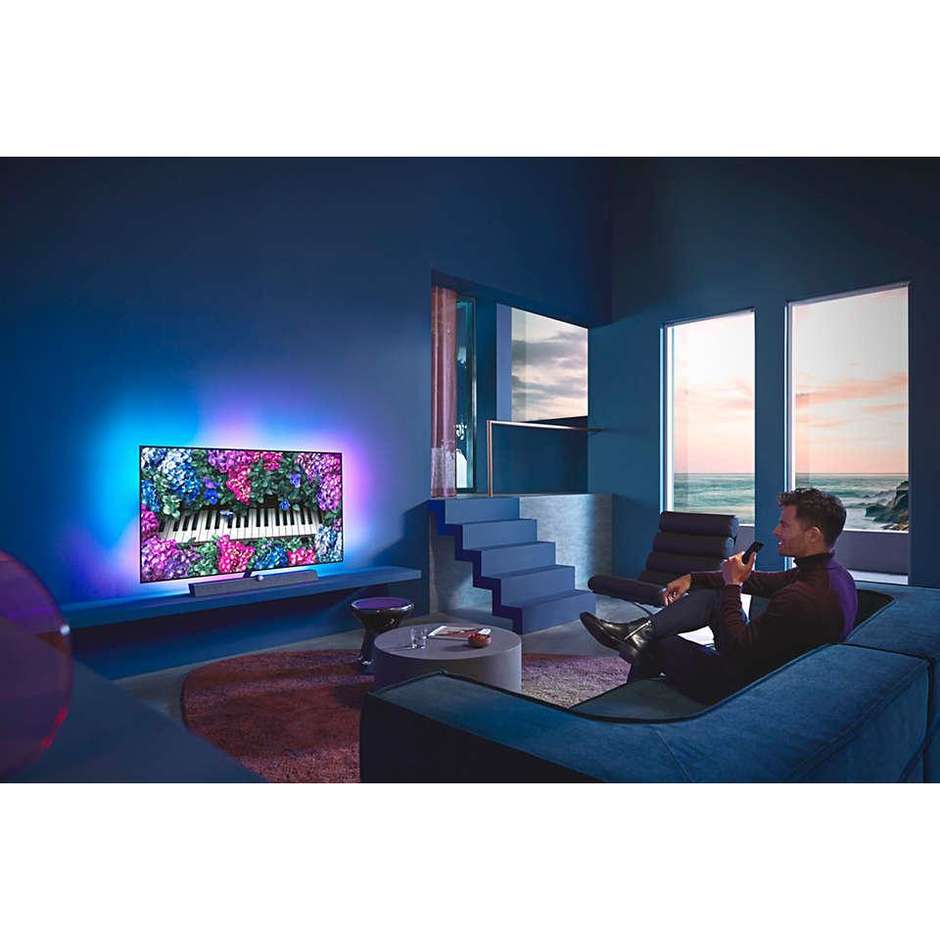 Philips 55OLED935 TV OLED 55'' 4K Ultra HD Smart TV Wi-Fi Classe B colore grigio